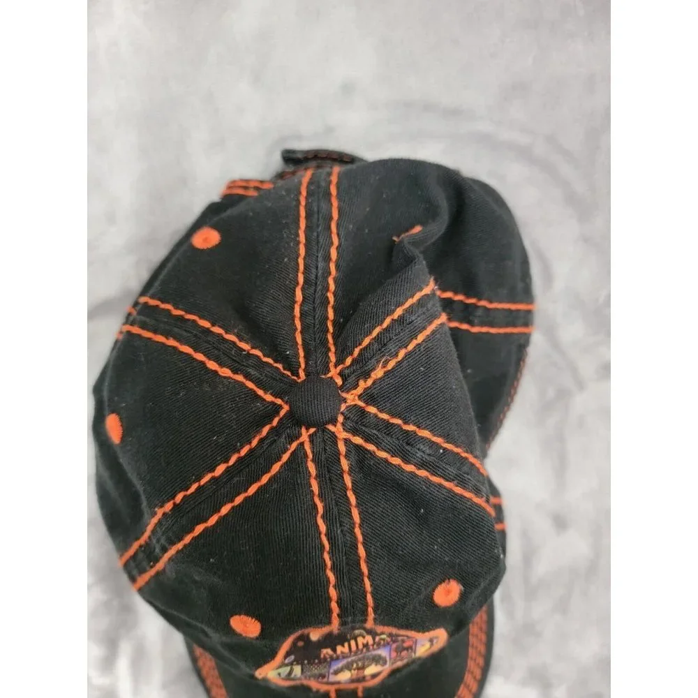 Disney‎ Animal Kingdom Parks Black  Stitch Baseball Hat Cap Adjustable